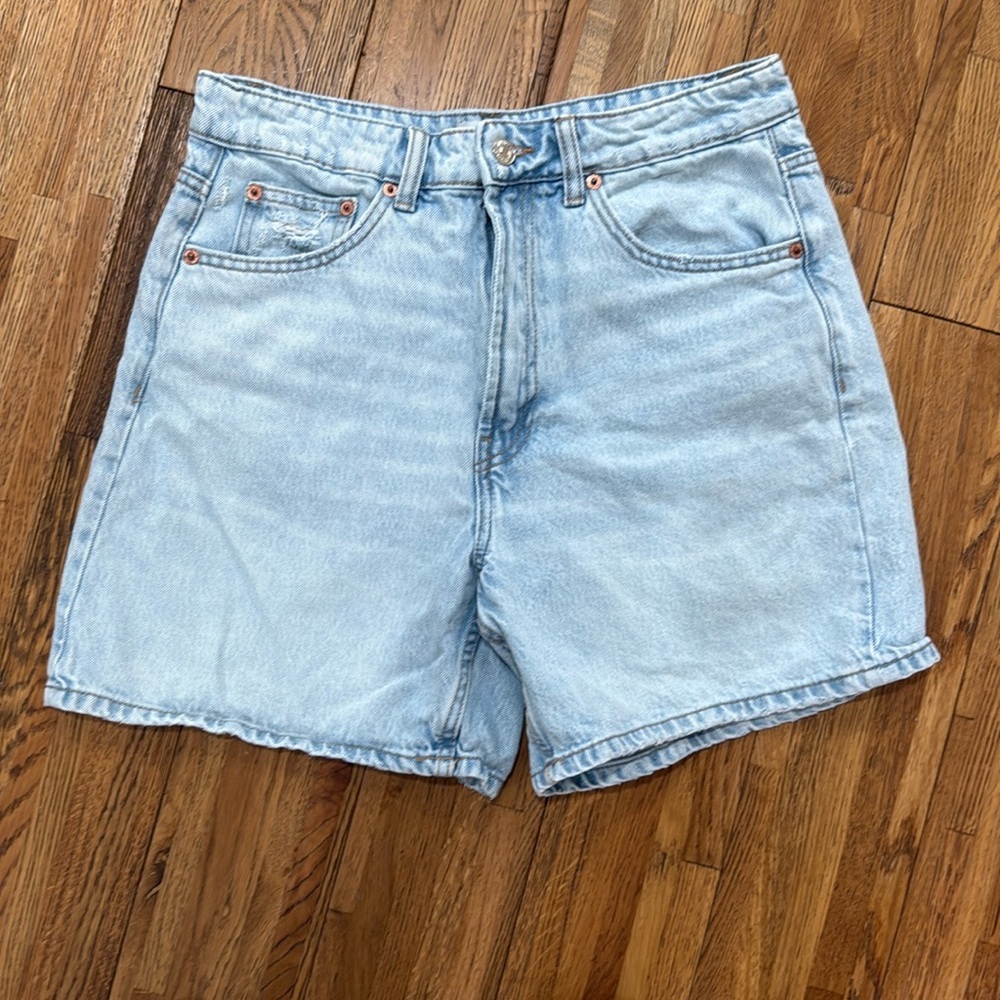 Zara high waisted mom shorts